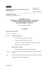Permanent Council Decision No. 1137