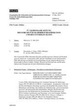 Journal der 57. Gemeinsamen Sitzung des Forums für Sicherheitskooperation und des Ständigen Rates