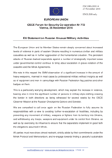 Statement by the Italian EU Presidency on the situation in and around Ukraine