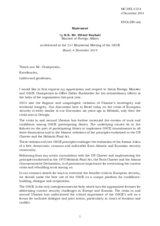 Statement by H.E. Ditmir Bushati, Minister for Foreign Affairs