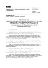 Décision No 1134 du Conseil permanent