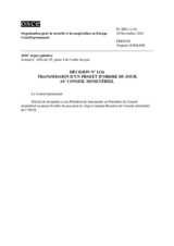 Décision No 1136 du Conseil permanent