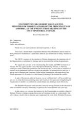 Statement by H.E. Gilbert Saboya Sunye, Minister of Foreign Affairs