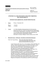 Journal of the Second Plenary Session