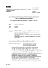 Journal of the Second Plenary Session