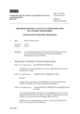 Journal of the First Plenary Session