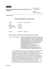 Journal der 1030. Plenarsitzung des Ständigen Rates 