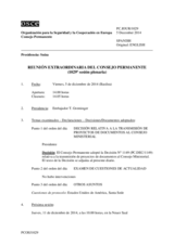 Diario de la 1029ª Sesión extraordinaria del Consejo Permanente 