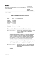 Diario de la 1028ª Sesión plenaria del Consejo Permanente 