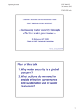 Presentation by Dr. Mohamed Ait Kadi, Chair