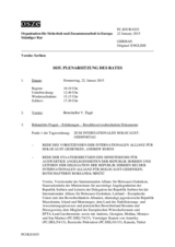 Journal der 1035. Plenarsitzung des Ständigen Rates 