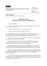 Décision No 1158 du Conseil permanent