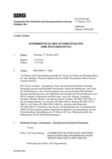 Journal der 1040. Sondersitzung des Ständigen Rates