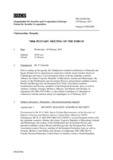 Journal of the 780th Plenary Meeting of the Forum for Security Co-operation