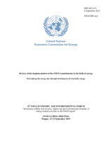 Report, Review of the Implementation of the OSCE Commitments in the Field of Energy