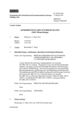 Journal der 1043. Sondersitzung des Ständigen Rates