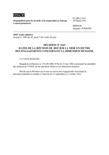 Décision No 1163 du Conseil permanent