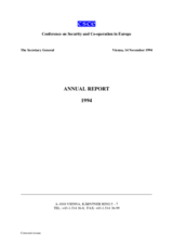 CSCE Annual Report 1994