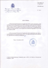 Response by the Delegation of Spain to the Questionnaire on the Code of Conduct on Politico-Military Aspects of Security