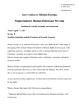 Session 2, Statement