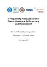 Strengthening Peace and Security Cooperation towards Democracy and Development - Draft Programme  