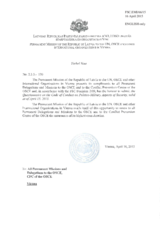 Response by the Delegation of Latvia to the Questionnaire on the Code of Conduct on Politico-Military Aspects of Security Response by the Delegation of Latvia to the Questionnaire on the Code of Conduct on Politico-Military Aspects of Security
