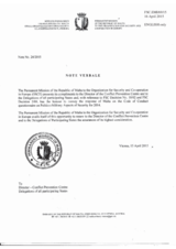 Response by the Delegation of Malta to the Questionnaire on the Code of Conduct on Politico-Military Aspects of Security Response by the Delegation of Malta to the Questionnaire on the Code of Conduct on Politico-Military Aspects of Security