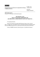 Decisione N.1164 del Consiglio permanente