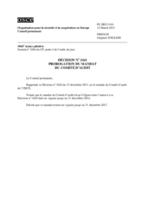 Décision No 1161 du Conseil permanent