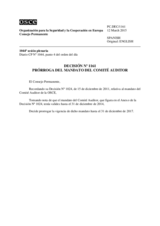 Decisión Nº 1161 del Consejo Permanente