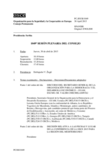 Diario de la 1049ª Sesión plenaria del Consejo Permanente 