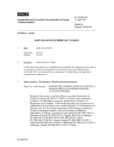 Journal de la 1048ème séance plénière du Conseil