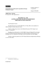 Permanent Council Decision No. 1168