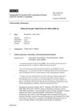 Journal of the 787th Plenary Meeting of the Forum for Security Co-operation