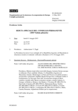 Giornale della 1051a Seduta speciale del Consiglio permanente