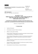 Decisión Nº 1170 del Consejo Permanente