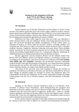 Statement by the Delegation of Ukraine on the situation in and around Ukraine