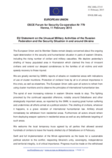 Statement by the Latvian EU Presidency on the situation in and around Ukraine