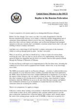 Statement by the Delegation of the United States of America in response to the statement by the Russian Federation
