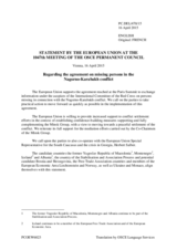 Statement by the Latvian EU Presidency in response to the statement by the Co-Chairmen of the OSCE Minsk Group on the latest developments in the Nagorno-Karabakh peace process