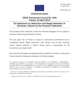 Statement by the Latvian EU Presidency on the abduction and illegal detention of Ukrainian citizens by the Russian Federation