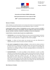 Intervention de M. Maxime LEFEBVRE, Ambassadeur Représentant permanent de la France