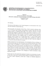 Statement by the Delegation of Armenia on the 8th anniversary of the death of Mr. H. Dink