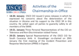 Report on the activities of the Chairperson-in-Office