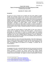 Report by the Special Representative of the OSCE Chairperson-in-Office on Gender Issues, following her visit to Armenia, 29 September-2 October 2013 Report by the Special Representative of the OSCE Chairperson-in-Office on Gender Issues, following her visit to Armenia, 29 September-2 October 2013