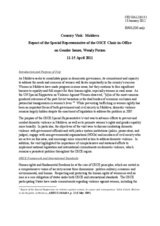 Report by the Special Representative of the OSCE Chairperson-in-Office on Gender Issues, following her visit to Moldova, 11-15 April 2011 Report by the Special Representative of the OSCE Chairperson-in-Office on Gender Issues, following her visit to Moldova, 11-15 April 2011