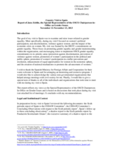 Report by the Special Representative of the OSCE Chairperson-in-Office on Gender Issues, following her visit to Spain, 11-13 November 2013 Report by the Special Representative of the OSCE Chairperson-in-Office on Gender Issues, following her visit to Spain, 11-13 November 2013
