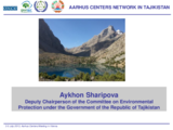 Aykhon Sharipova: Aarhus Centres Network in Tajikistan