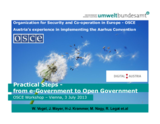 Rudolf Legat: Practical Steps: From eGovernment to Open Government 