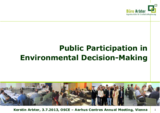 Kerstin Arbter: Public participation in environmental decision-making